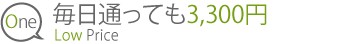 毎日通っても3,150円～
